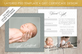 Download Photography Gift Certificate Template - Photo Gift Card - Layered .PSD Files - Design #28 - Premium Resources
